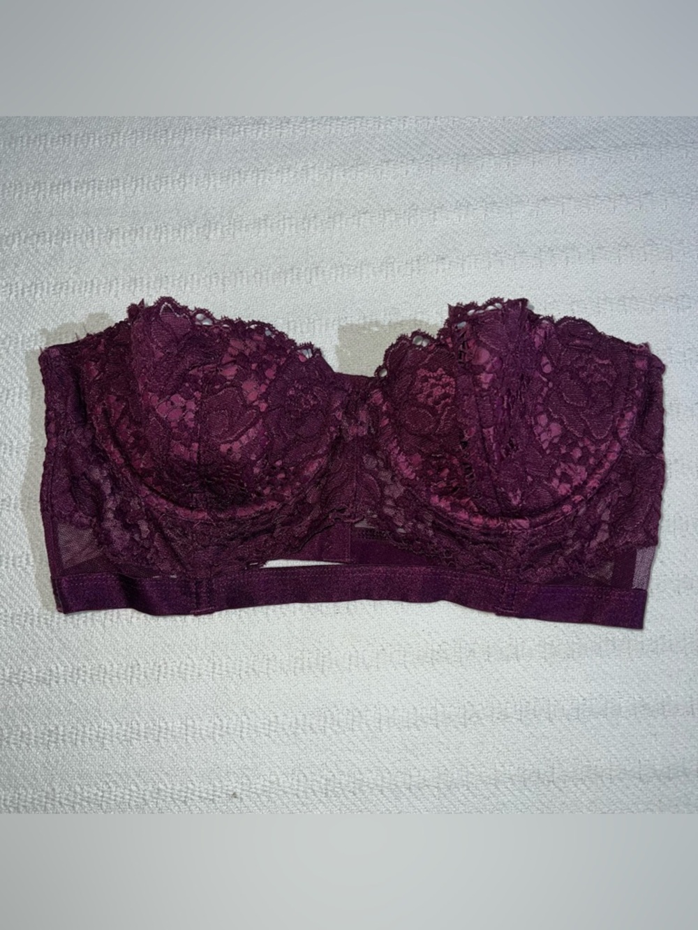 Victorias Secret Very Sexy Strapless Multi Way Bra Womens 34B Lacy Balconette